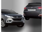 Молдинги противотуманных фар хромированные Hyundai Tucson IX35 2009-2013