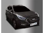 Хромированные накладки фар Hyundai Tucson IX35 2014-2015