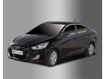 Молдинги окон верхние хром Hyundai Salaris Sedan 2011-2016