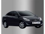 Молдинги передних фар хром Hyundai Solaris 2011-2016