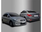 Молдинги противотуманных фар хромированные Hyundai Solaris Sedan 2011-2016 