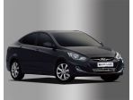 Накладка на решетку радиатора хром Hyundai Solaris 2011-2013