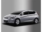 Дефлекторы окон хром Hyundai Solaris Hatchback 2011-2016