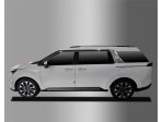 Дефлекторы (ветровики) окон черные для KIA Carnival 2021-2024