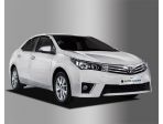 Дефлекторы (ветровики) окон темные Toyota Corolla 2014-2018