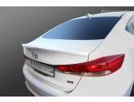 Спойлер белый на кромку багажника Hyundai Elantra Avante AD 2016-2018