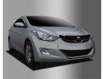 Дефлектор капота (Мухобойка) Hyundai Elantra Avante MD 2011-2016