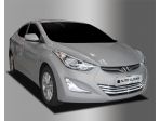 Накладки на решетку радиатора хром Hyundai Elantra Avante MD 2014-2016