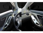 Молдинги интерьера хромированные для Hyundai Elantra Avante MD 2011-2014