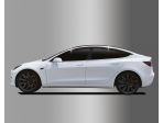 Дефлекторы (ветровики) окон темные для Tesla Model 3 2019-2023