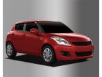 Дефлекторы (ветровики) темные на боковые окна Suzuki Swift 2010-2017