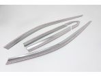Дефлекторы (ветровики) окон хромированные из 6 шт на Hyundai Genesis GV70 2021-2024