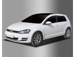 Дефлекторы (ветровики) окон хром для Volkswagen Golf 2012 - 2023