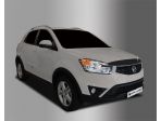 Накладка капота (дефлектор) черная для SsangYong Actyon New (Korando C) 2013-16