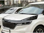 Дефлектор капота (Мухабойка) темный для KIA CARNIVAL 2020-2024