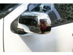 Вид с боку хром накладок Аутокловер на боковые зеркала Nissan Terrano Renault Duster