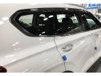 ветровики дверей Hyundai Santa Fe TM 2019 - 2020 хромированные d997 Autoclover