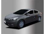 Дефлекторы (ветровики) окон хромированные KIA K3 CERATO 2013-2017