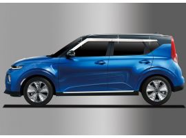 Тормозная система Дефлекторы (ветровики) окон хромированные Kia Soul Booster 2019-2021