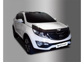 Декоративные накладки салона Дефлектор капота (Мухобойка) Kia Sportage R 2010-2016