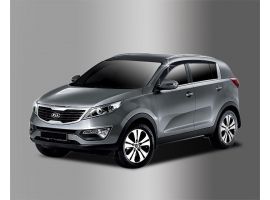 Декоративные накладки кузова Дефлекторы (ветровики) окон темные Kia Sportage R 2010-2016