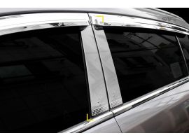 Хромированные накладки на стойки дверей Kia Sportage SL 2010-2016