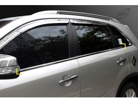 Хромированные молдинги окон нижние KIA Sorento R 2009-2021