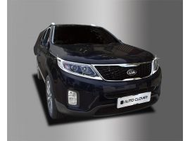 Хромированные молдинги на передние фары Kia Sorento R 2013-2020