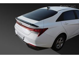 Ветровики (Дефлекторы) Cпойлер черный на крышку багажника Hyundai Elantra Avante CN7 2021-2023