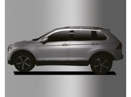 Дефлекторы (ветровики) окон хром 6+2 шт для Volkswagen Tiguan 2017-2021