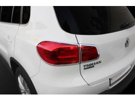 Ветровики (Дефлекторы) Молдинги на задние фонари хромированные для Volkswagen Tiguan 2012-2017