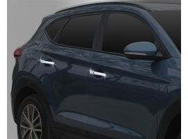 Декоративные накладки кузова Комплект хром накладок на ручки Hyundai Tucson TL 2015-2020