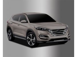 Хром накладки на решету радиатора Hyundai Tucson TL 2015-2017