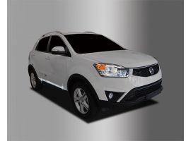 Накладки хром на нижнюю часть двери для Ssang yong  Actyon NEW (Korando C)