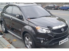 Дефлектор капота хромированный для Ssang Yong  Actyon NEW (Korando C)