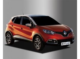 Декоративные накладки кузова Дефлекторы (ветровики) окон темные Renault Captur / Kaptur 2016-2021