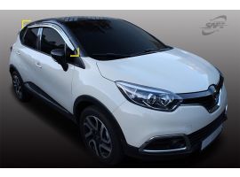 Декоративные накладки кузова Дефлекторы (ветровики) окон хром Renault Captur / Kaptur 2016-2021