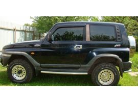 Молдинги ручек дверей хромированные для SsangYong Korando 1996-2005 / Tagaz Tager 2004-12