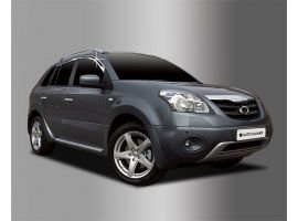 Дефлекторы (ветровики) окон хромированные Renault Koleos QM5 2008-2016