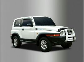 Дефлектор на капот черный для SsangYong Korando 1996-2005 / Tagaz Tager 2004-12