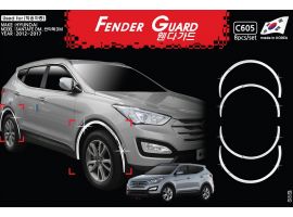 Молдинги арок крыльев хромированные Hyundai Santa Fe DM 2012-2018