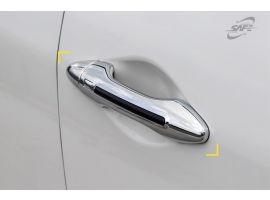 Накладки ручек дверей хром с карбон вставкой Hyundai Tucson IX35 2009-2015