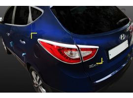 Ободки хромированные на задние фонари Hyundai Tucson IX35 2014-2015