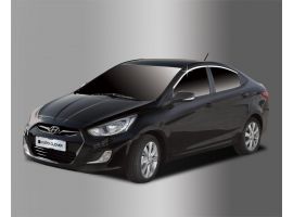 Молдинги окон верхние хром Hyundai Salaris Sedan 2011-2016