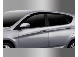 Декоративные накладки кузова Дефлекторы окон Hyundai Solaris Hatchback 2011-2016