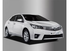 Декоративные накладки кузова Дефлекторы (ветровики) окон темные Toyota Corolla 2014-2018