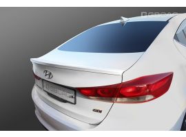 Спойлер белый на кромку багажника Hyundai Elantra Avante AD 2016-2018