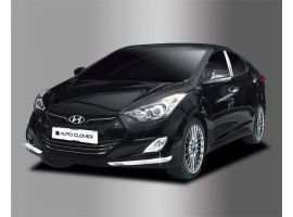 Хром молдинги бамперов на Hyundai Elantra Avante MD 2011-2013