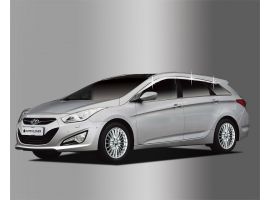 Декоративные накладки фар Дефлекторы (ветровики) окон хром 6 шт Hyundai I40 wagon 2011-2017