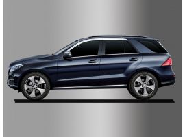 Дефлекторы (ветровики) окон хромированные для Mercedes-Benz GLE CLASS 2011-2023